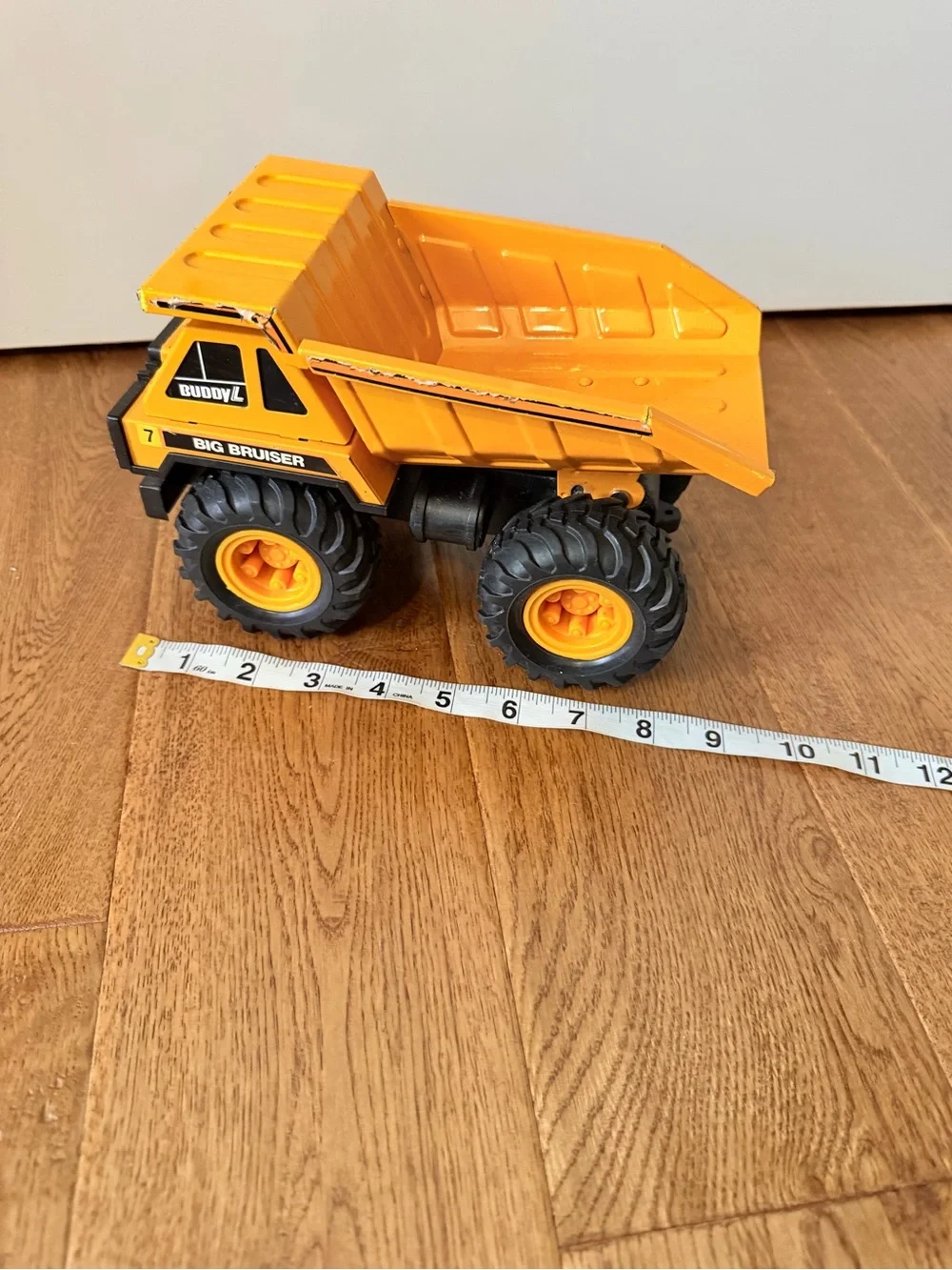 Buddy L Big Bruiser 7 Dump Truck Turbo 1988 Toy Construction Truck Raised Bed